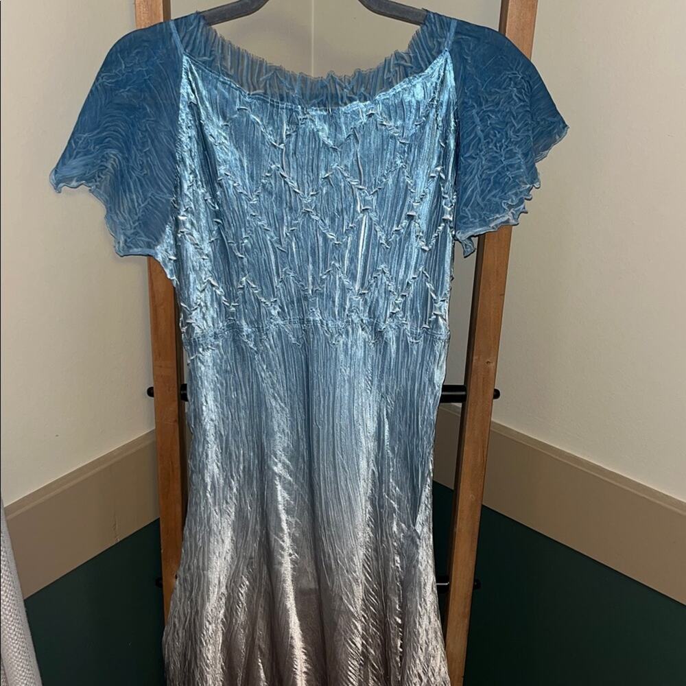 Komarov Blue and Gray Ombre Maxi Dress - Picture 3 of 4